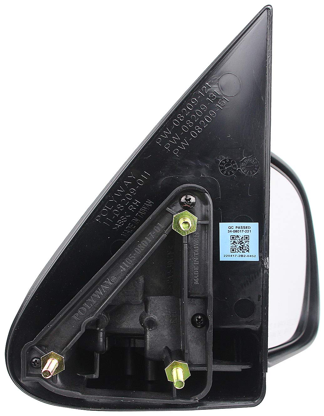 Dorman 955-069 Passenger Side Manual Remote Door Mirror - Folding Compatible With Select Chevrolet / Gmc Models, Black